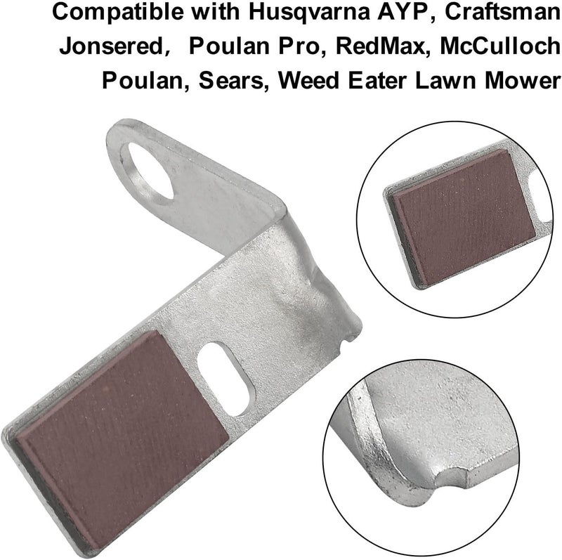 MWEDP 532199471 532199478/532199470 مجموعة ذراع الفرامل LH & RH متوافقة مع نماذج جزازة Husqvarna AYP Craftsman Poulan، تحل محل 199478 532199477 400132 532400132 - Image 5